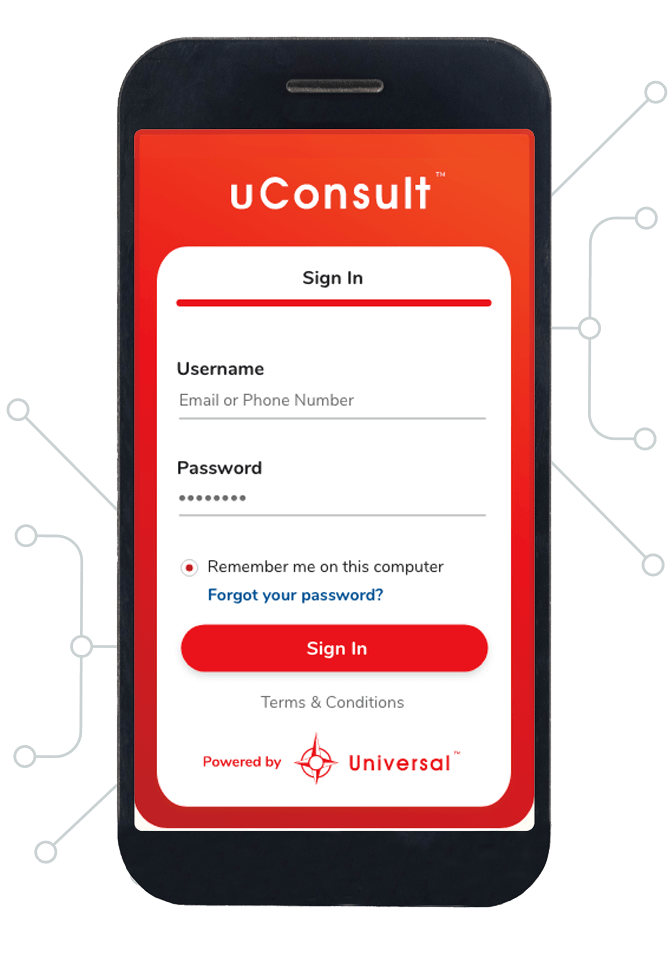uConsult App Sign in Page